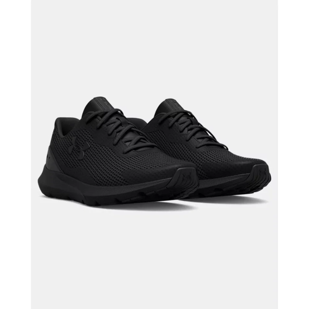 Under Armour Surge 3 Mens Running Shoes Black Athletic‎ Sneakers 3024883-001